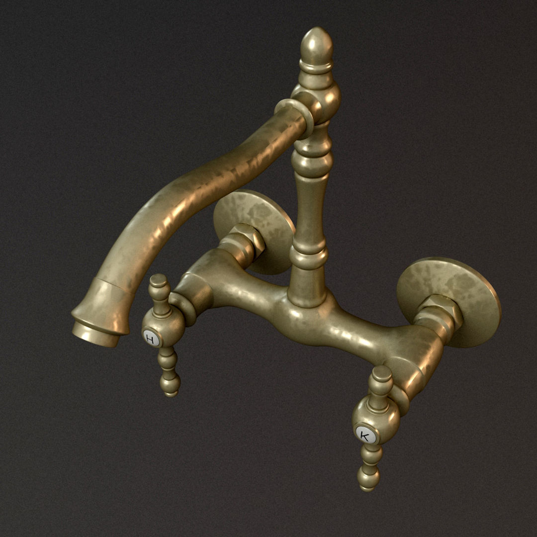 Water Faucet 1 3D model_5