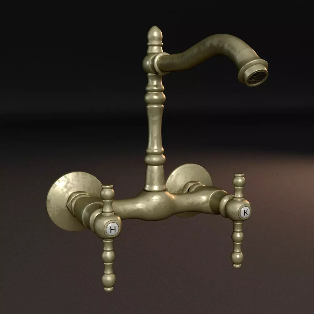 Water Faucet 1 3D model_0