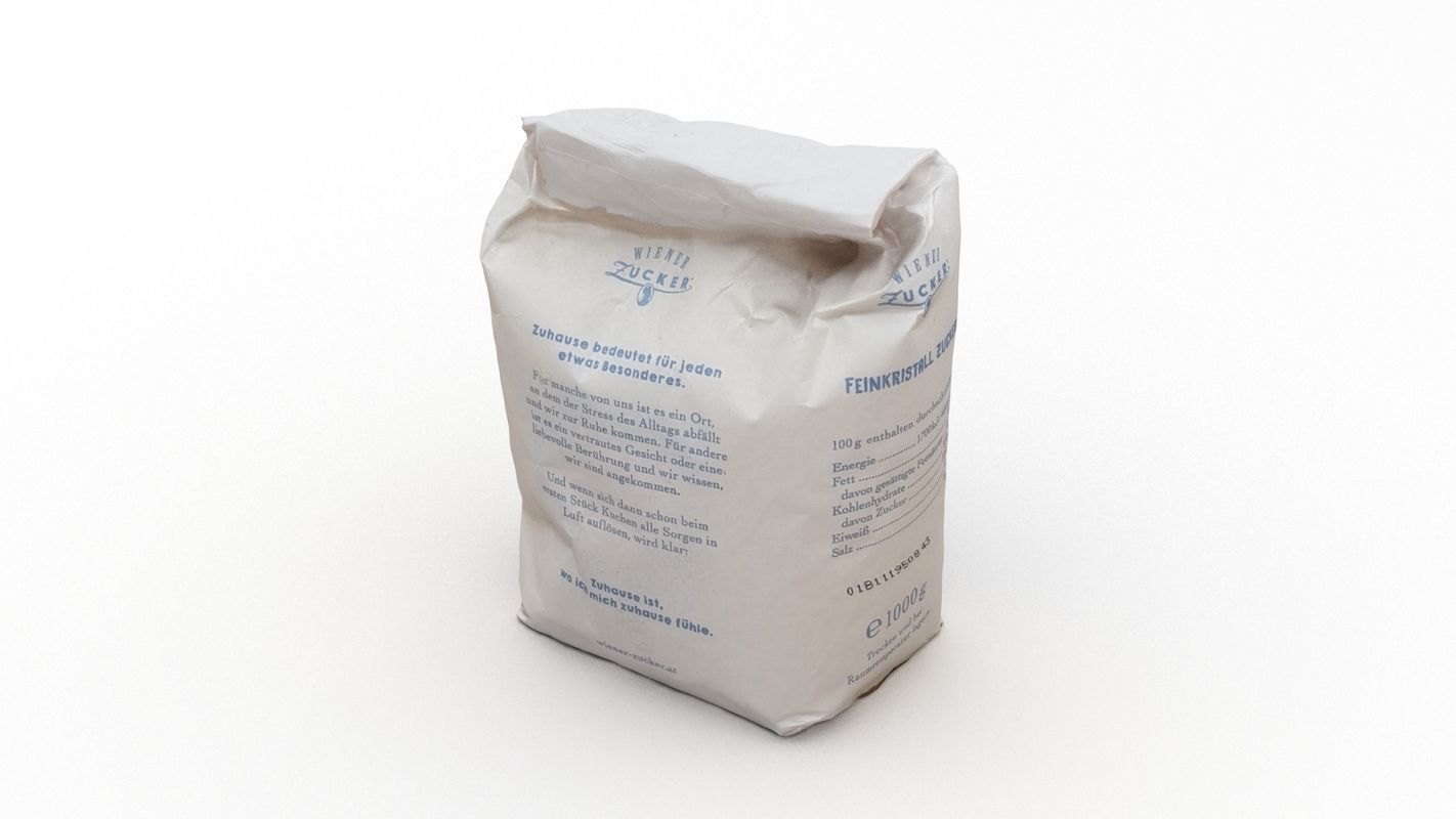 Pack of Sugar 3D model_3