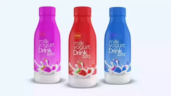 Yogurt Milk Bottle 
