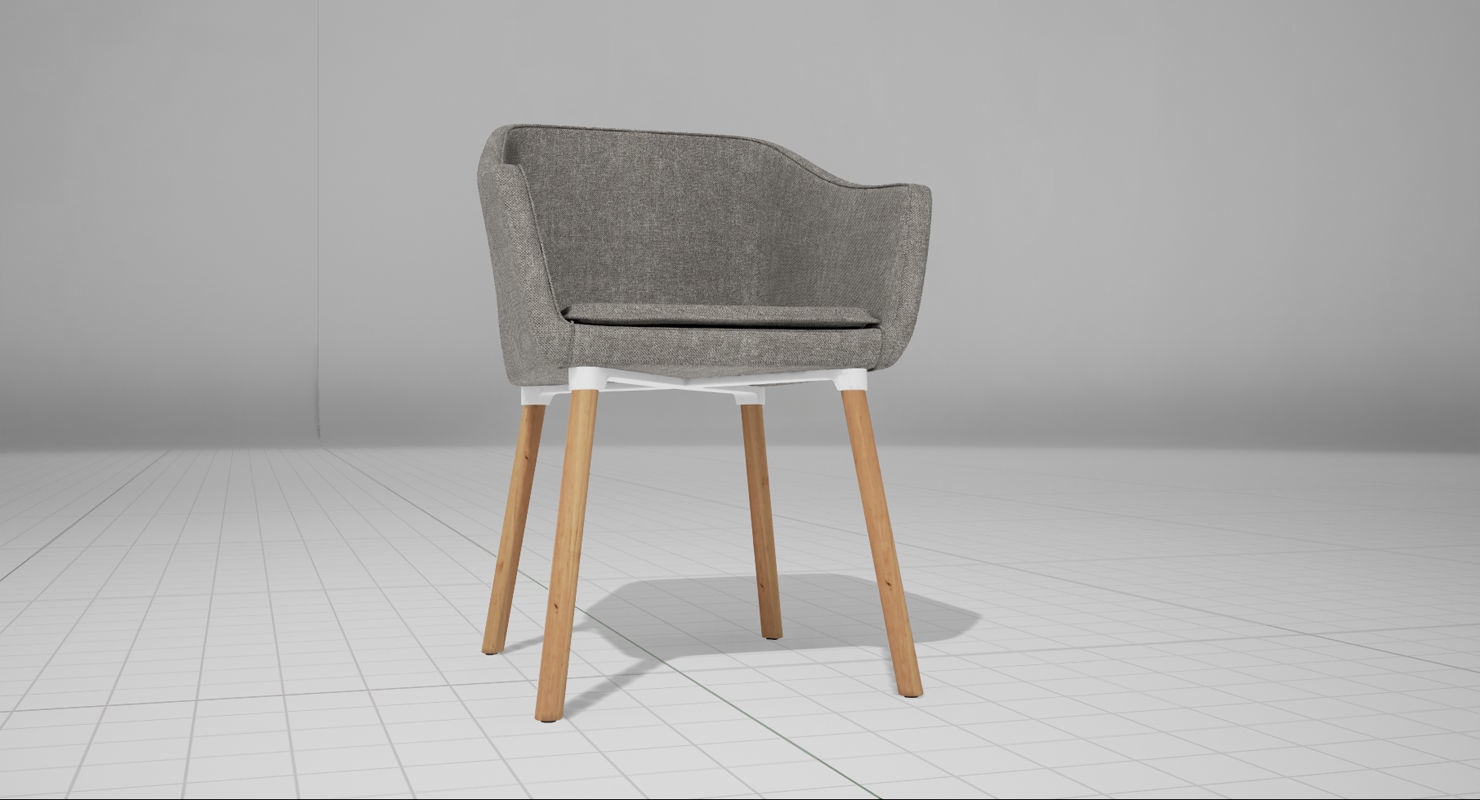 Dune Chair UE4 Low-poly 3D model_8