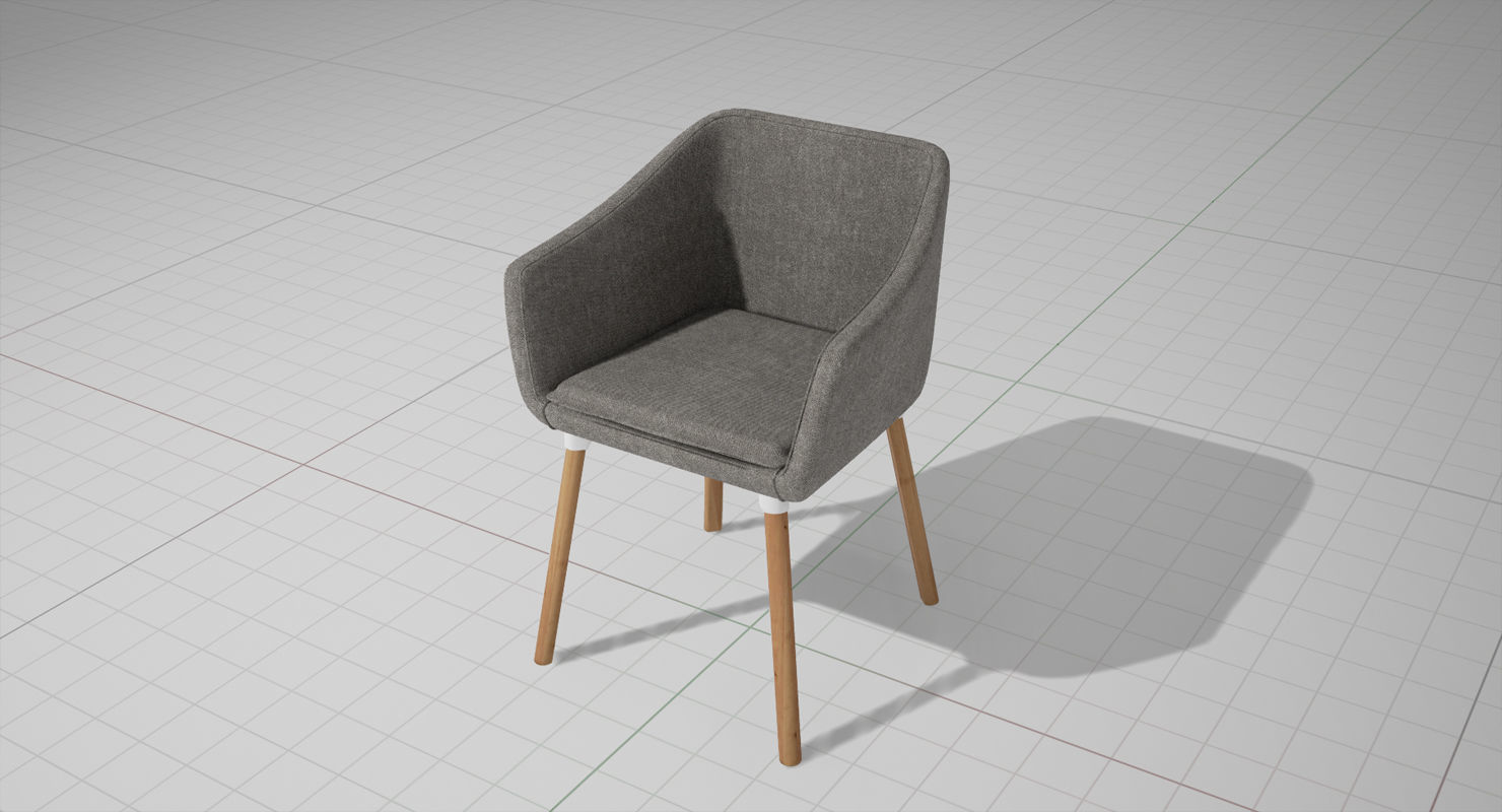 Dune Chair UE4 Low-poly 3D model_2