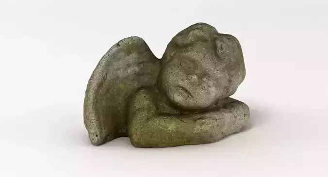 Angel Statuette 003 3D model
