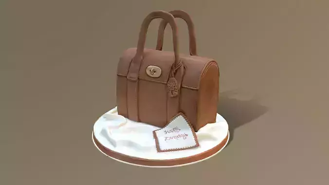 Luxury Handbag Cake 3D model