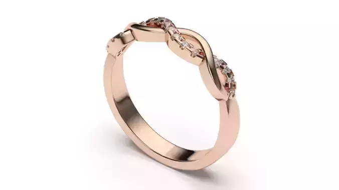 solitaire with ring sizes  8 part S42