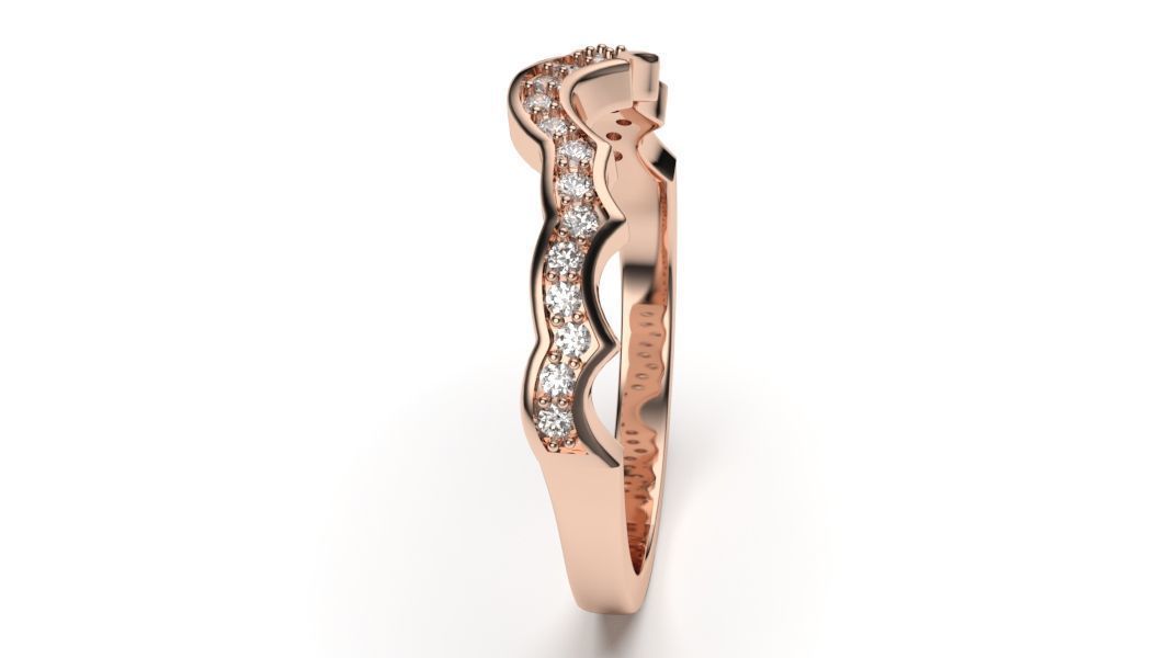  solitaire with ring sizes  8 part S45 3D print model_4