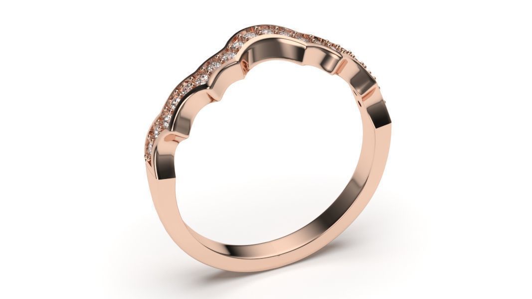  solitaire with ring sizes  8 part S45 3D print model_6