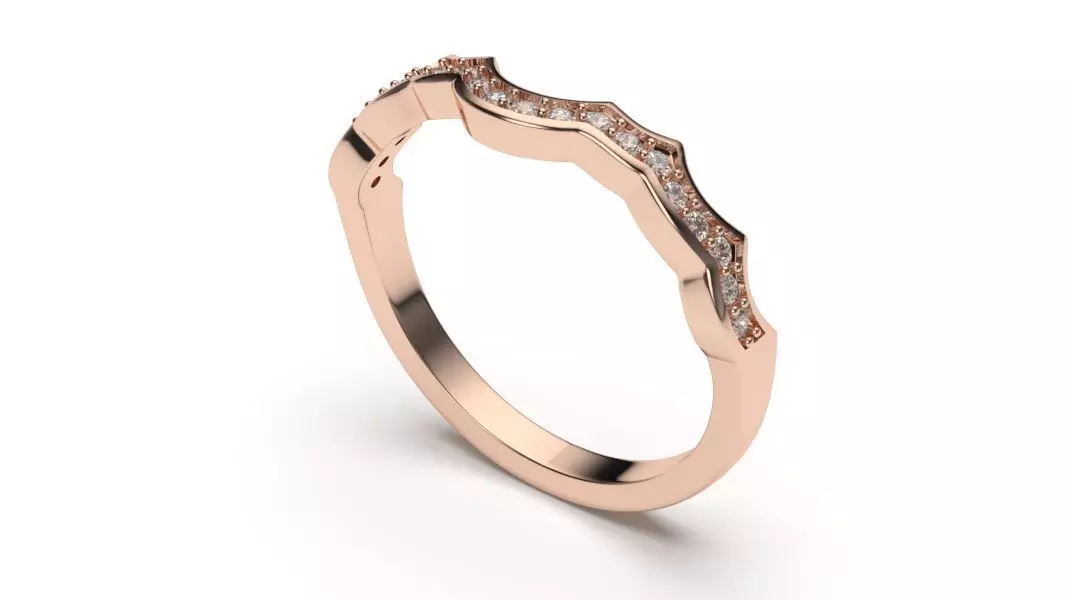  solitaire with ring sizes  8 part S45 3D print model_0
