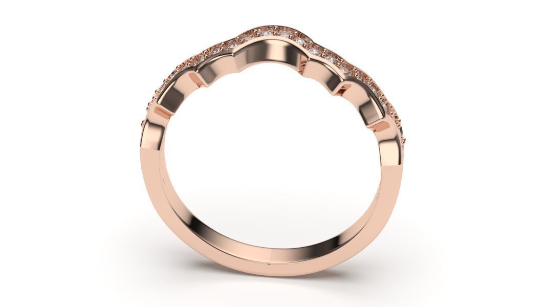  solitaire with ring sizes  8 part S45 3D print model_7