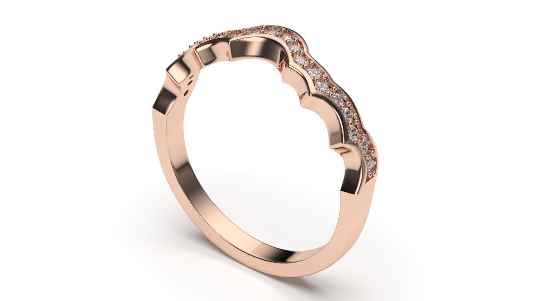  solitaire with ring sizes  8 part S45 3D print model_8