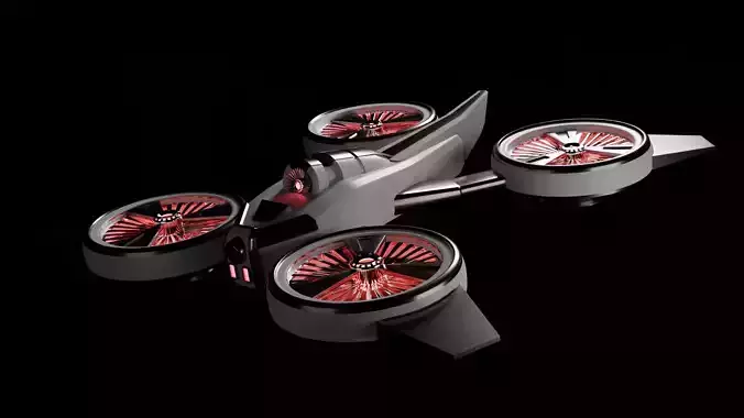 Sci-fi Drone with camera 