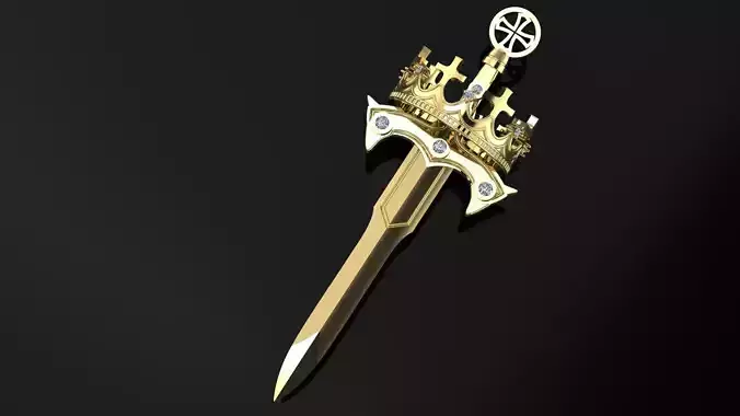 Scalibur Sword Pendant 3D Model