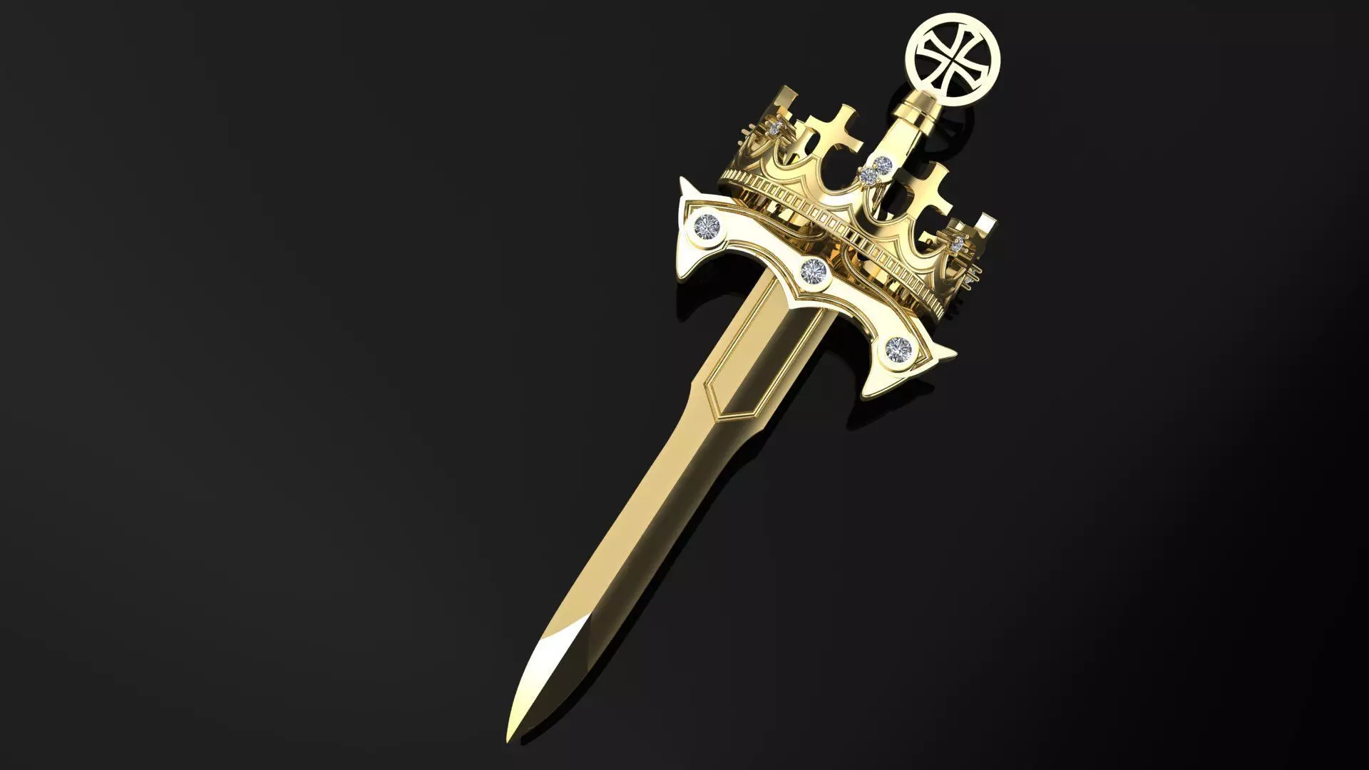 Scalibur Sword Pendant 3D Model 3D print model_0