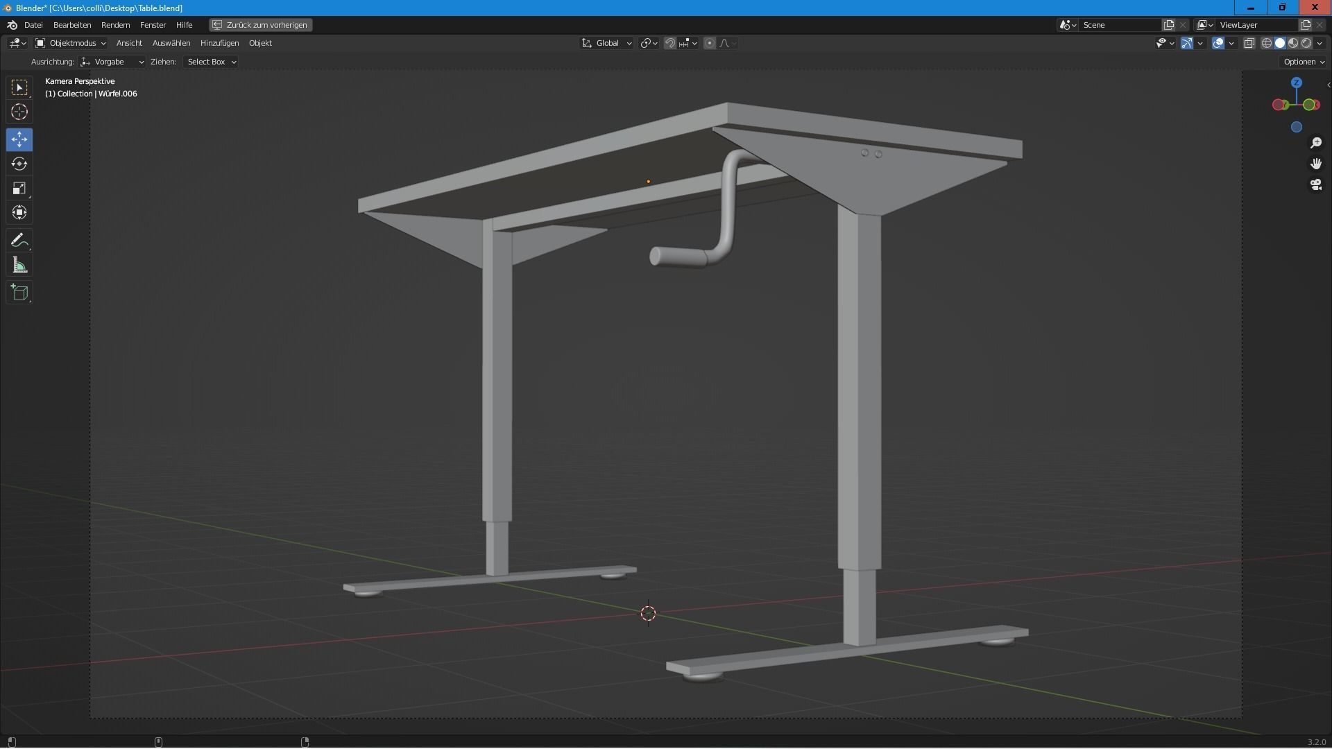 Table Free low-poly 3D model_4