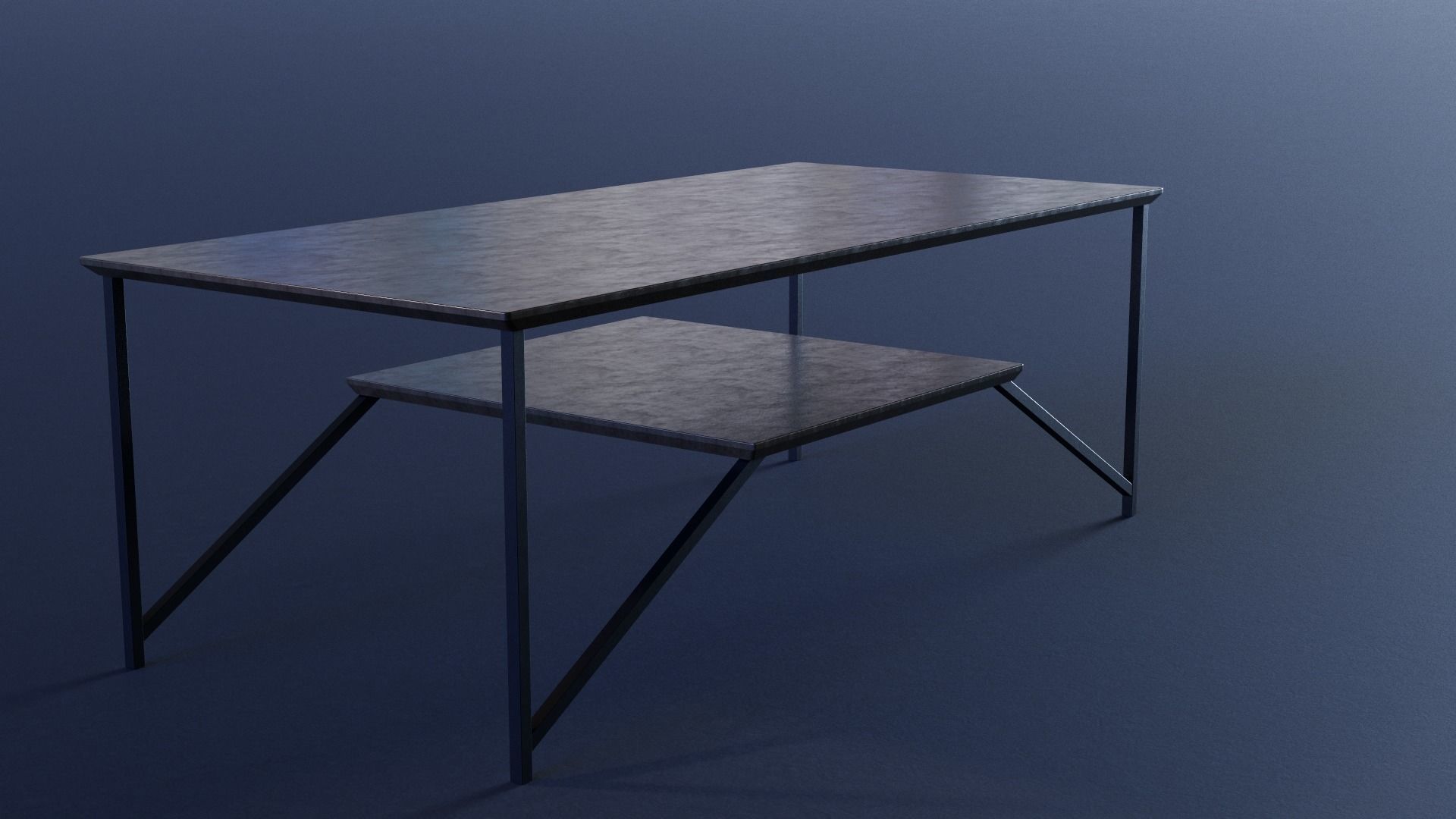 Archviz Table pack Low-poly 3D model_2