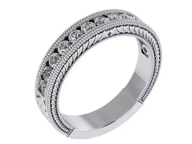 Engraving Diamond Ring 0140