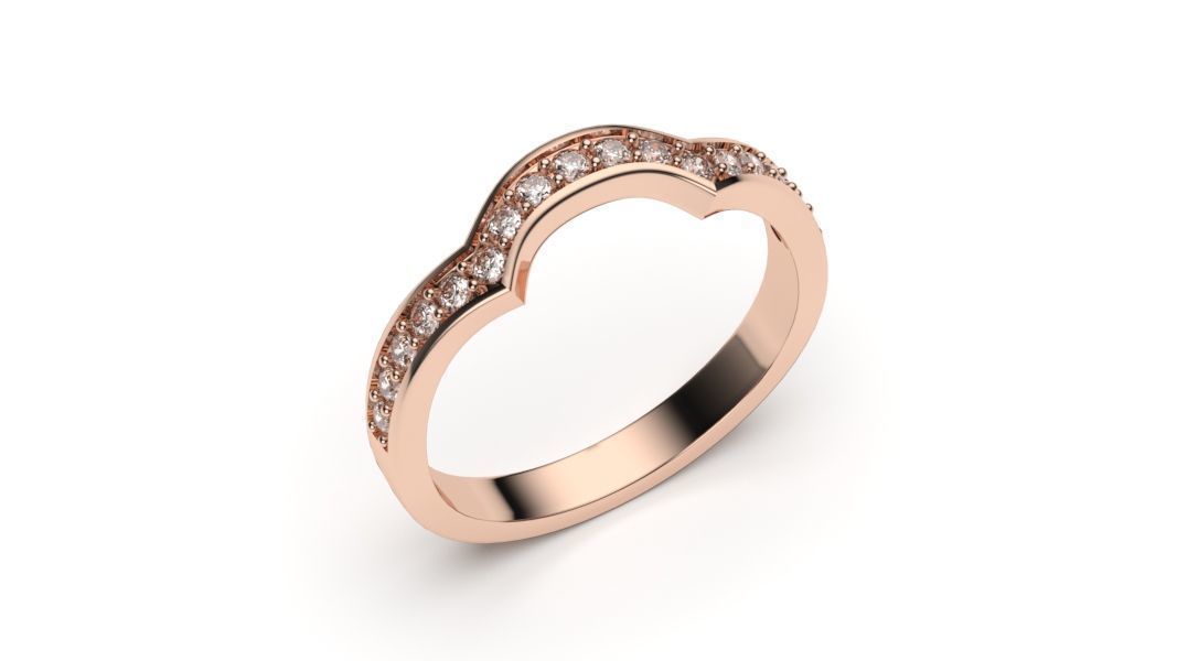  solitaire with ring sizes  8 part S50 3D print model_2