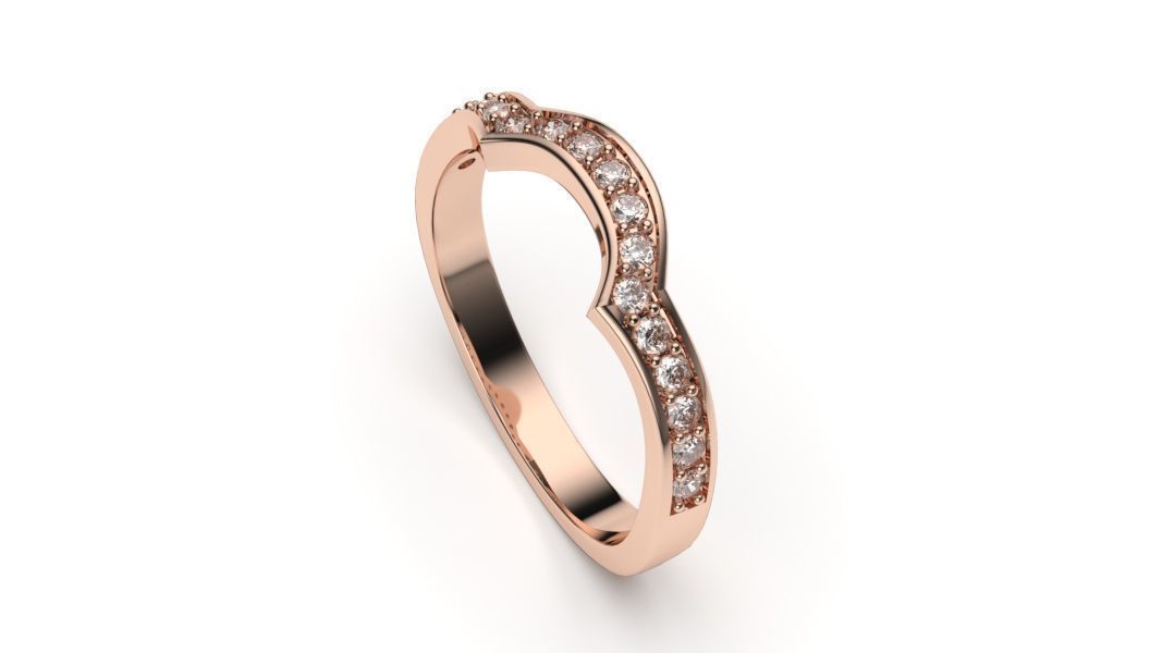  solitaire with ring sizes  8 part S50 3D print model_1