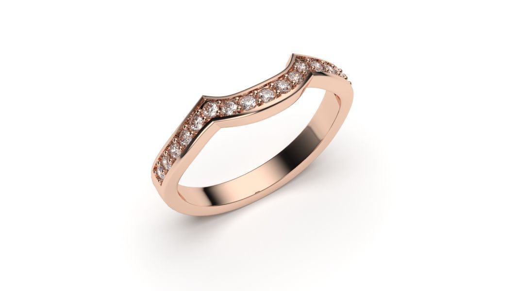  solitaire with ring sizes  8 part S50 3D print model_6