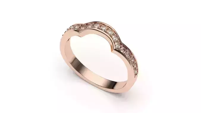  solitaire with ring sizes  8 part S50 3D print model