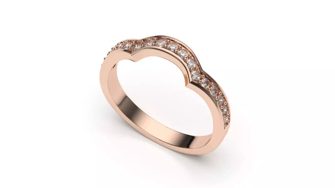  solitaire with ring sizes  8 part S50 3D print model_0