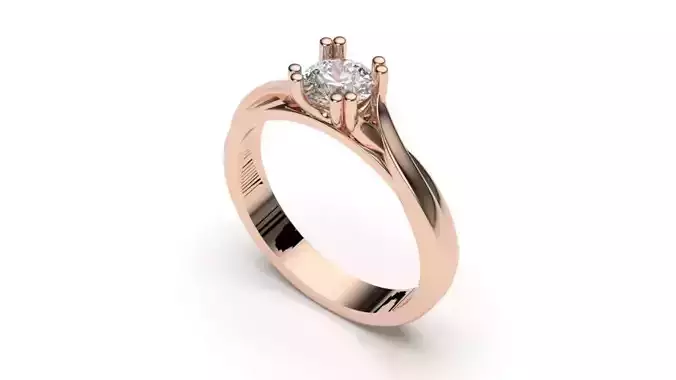 solitaire with ring sizes  8 part S53