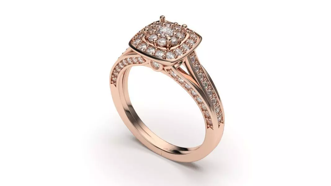 solitaire with ring sizes 8 part S55 3D print model