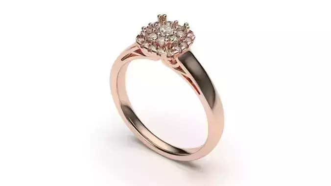 solitaire with ring sizes  8 part S56