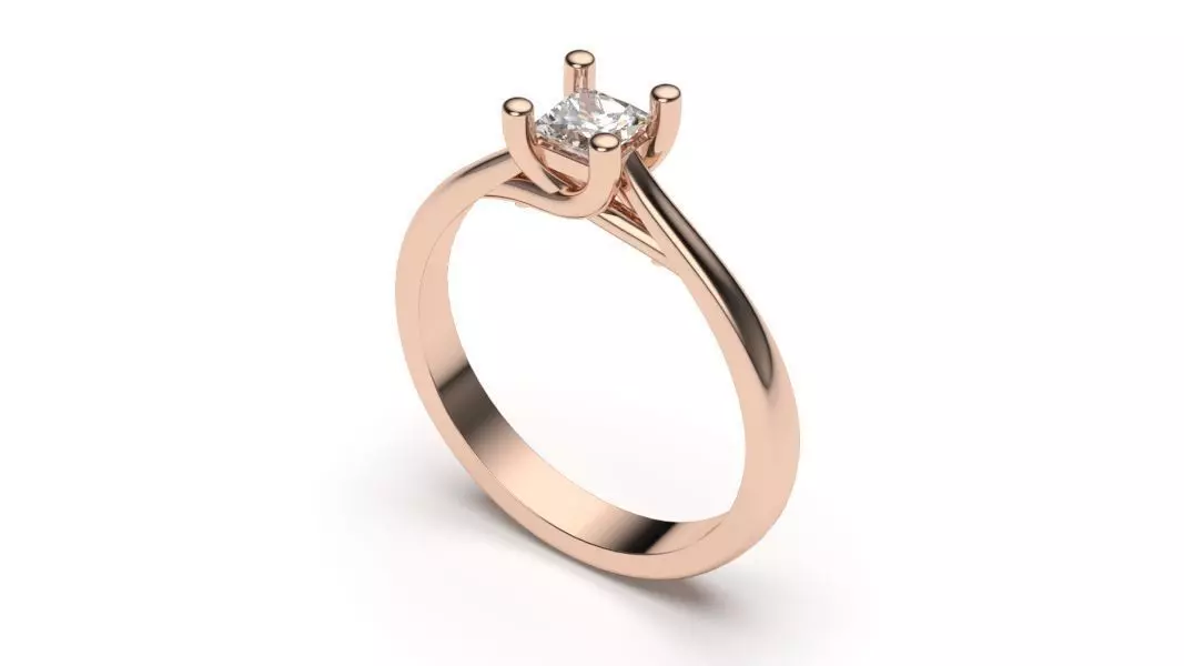 solitaire with ring sizes 8 part S57 3D print model