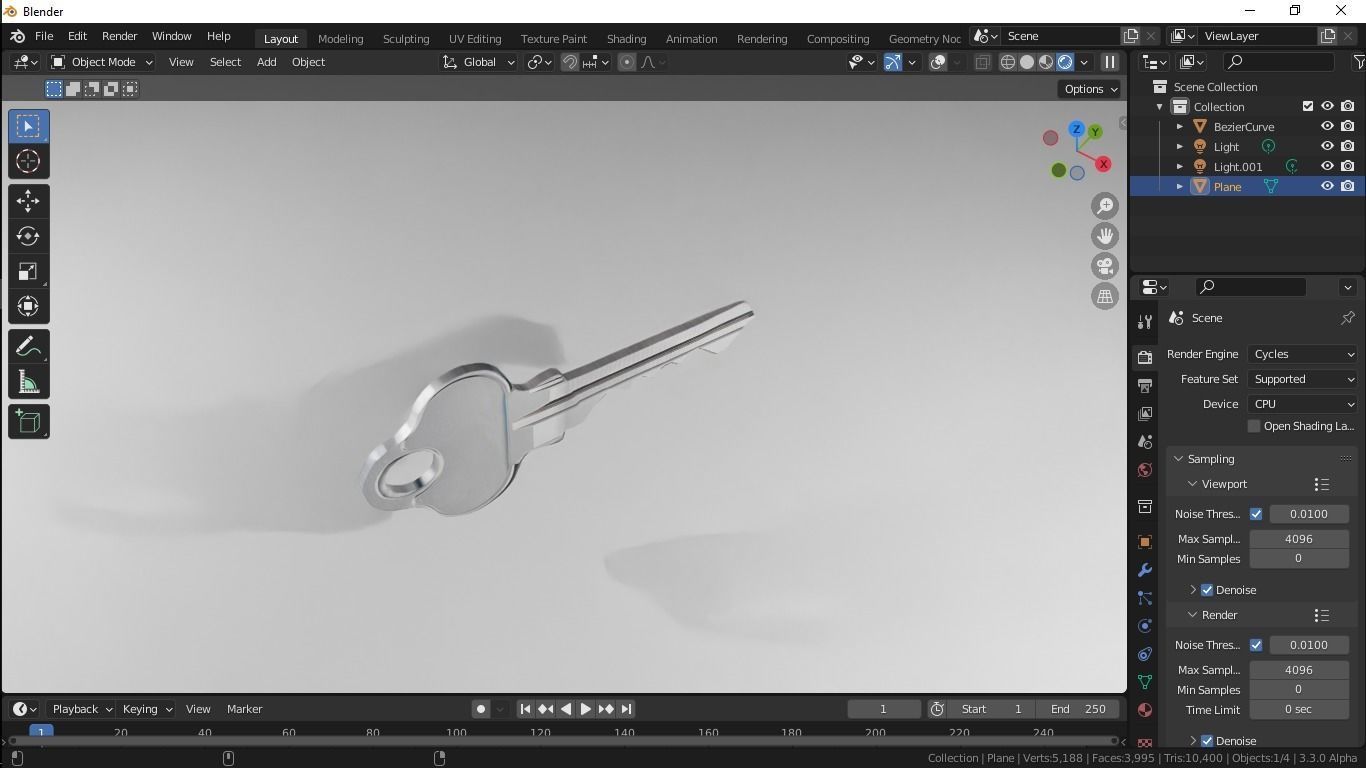 Key 3D Model Free 3D model_1