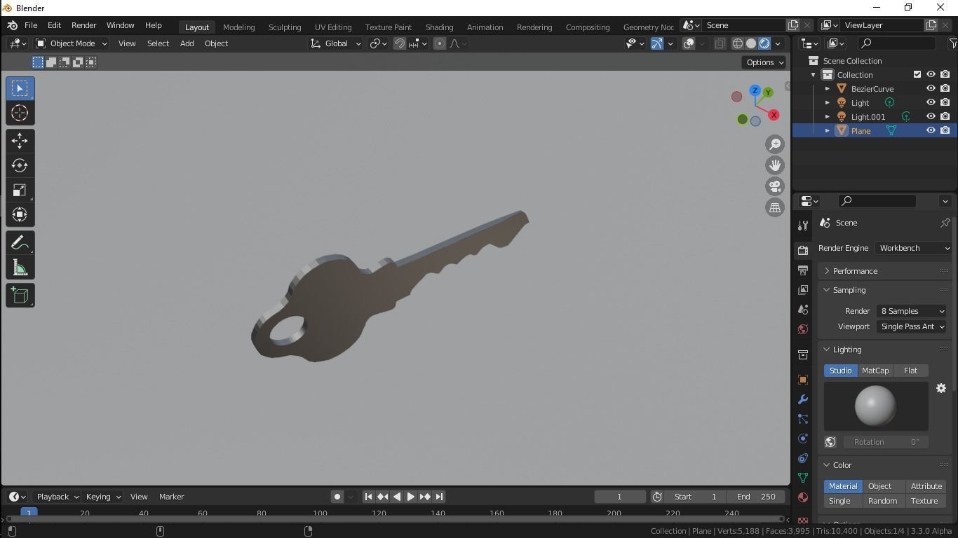Key 3D Model Free 3D model_2