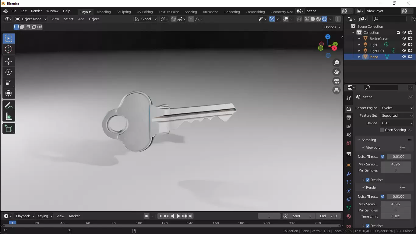 Key 3D Model Free 3D model_0