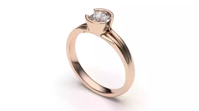 solitaire with ring sizes  8 part S58