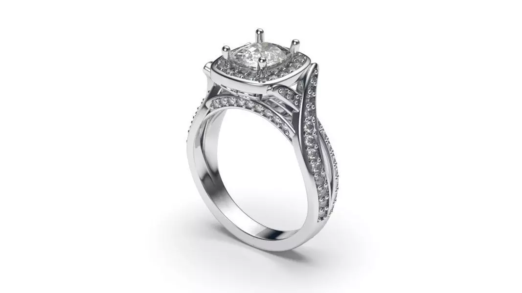 solitaire with ring sizes 8 part S60 3D print model