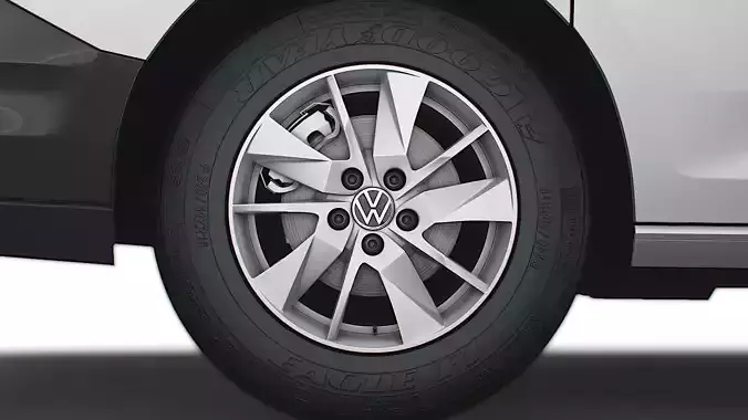 Volkswagen Caddy 2021 wheel 3D model