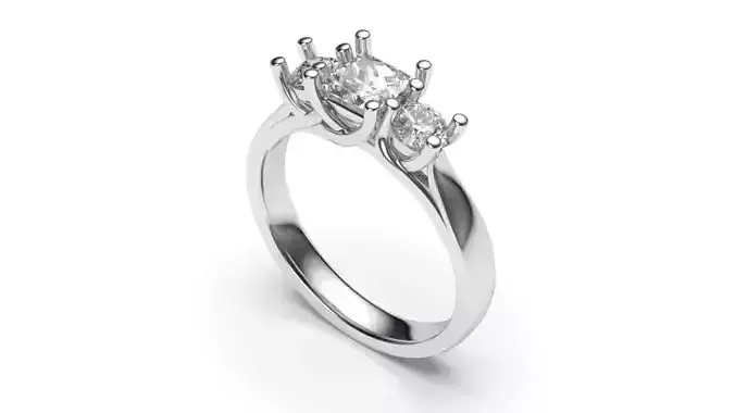 solitaire with ring sizes  9 part S62