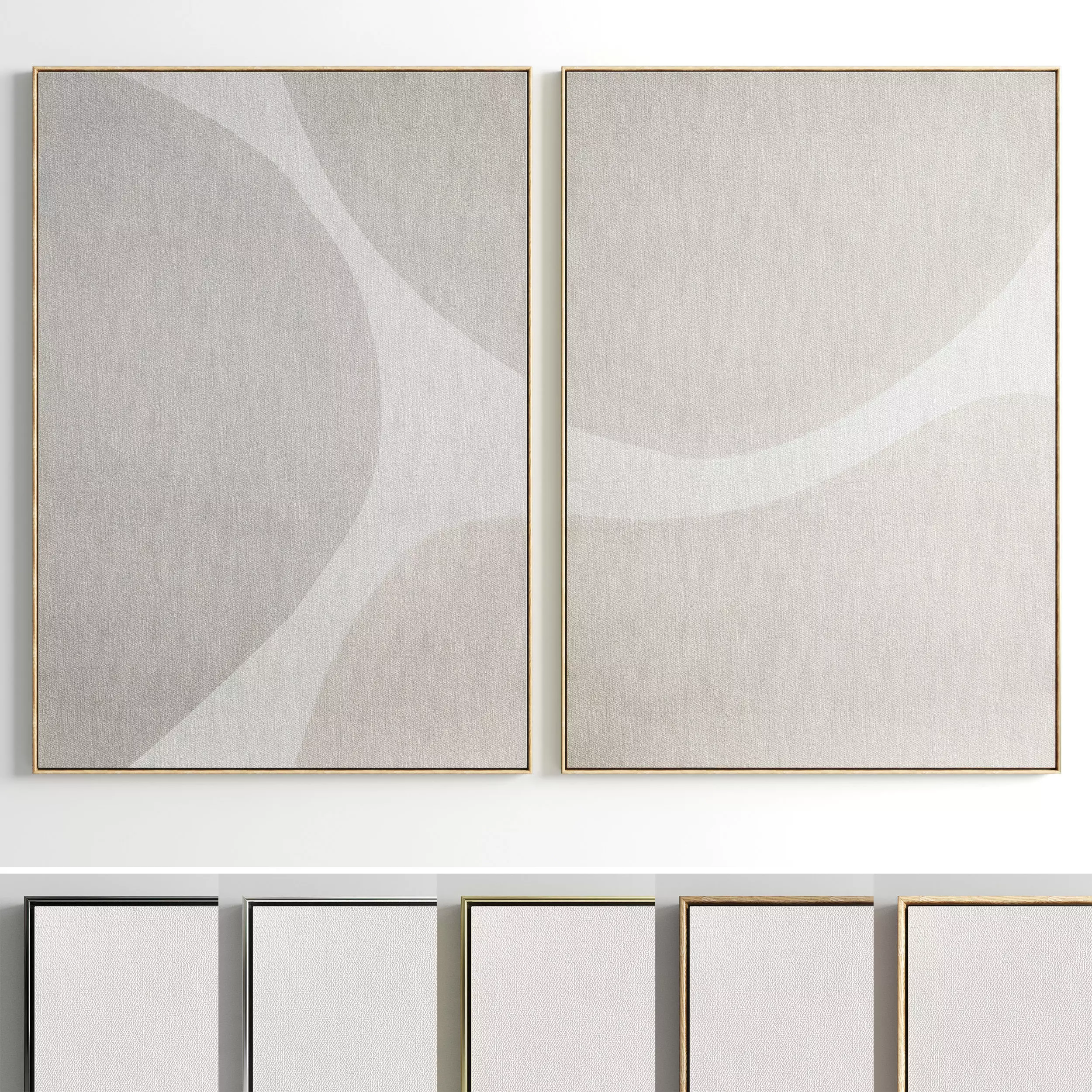 Photo Frame 303 Low-poly 3D model_0