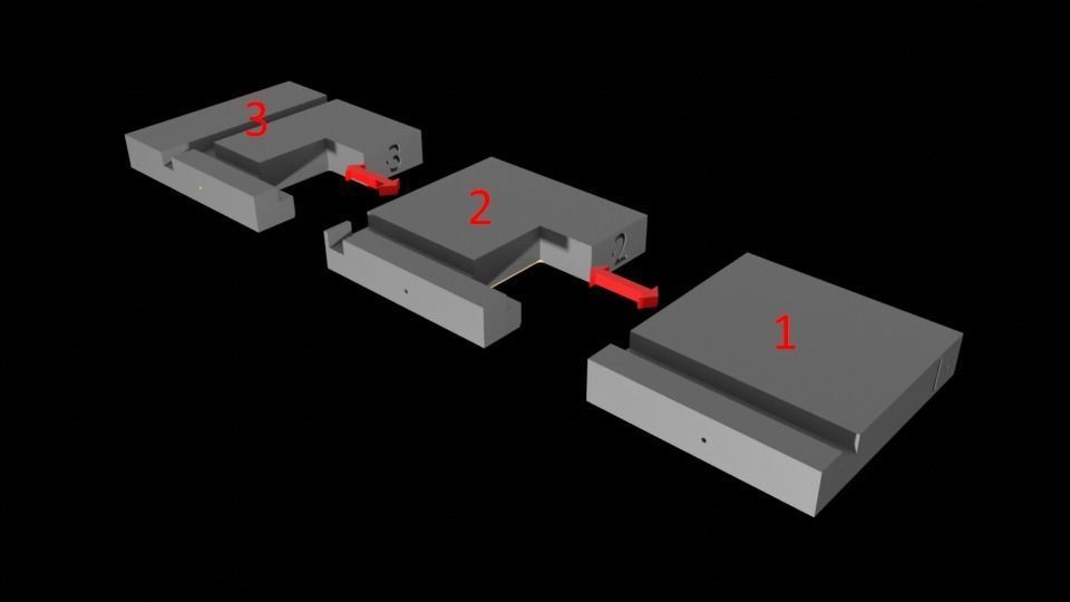 Jabbas Throne Area - small - 1-18 Hasbro Kenner 3D print model_13