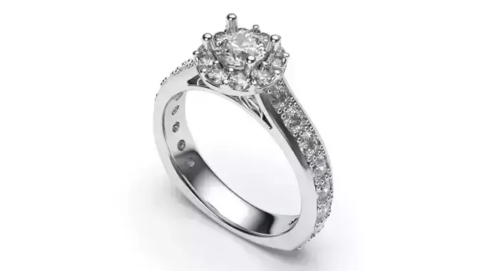 solitaire with ring sizes  9 part S66