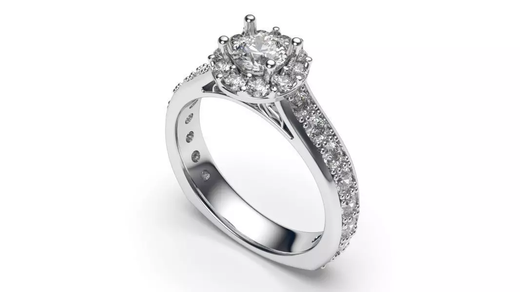 solitaire with ring sizes 9 part S66 3D print model