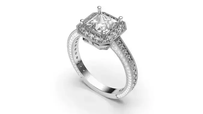 solitaire with ring sizes  9 part S67