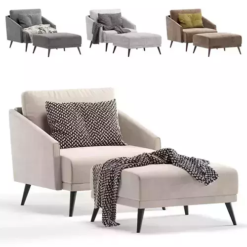 Armchair SEVILLE by Cazarina Interiors 4 Colors Version