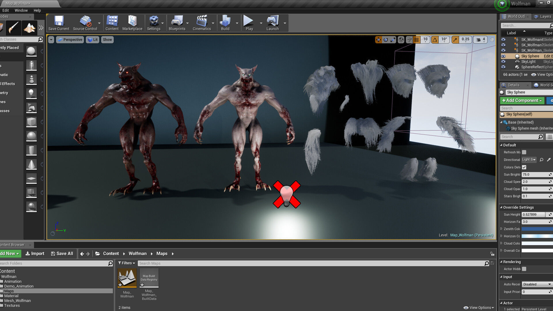 werewolf Low-poly 3D model_22