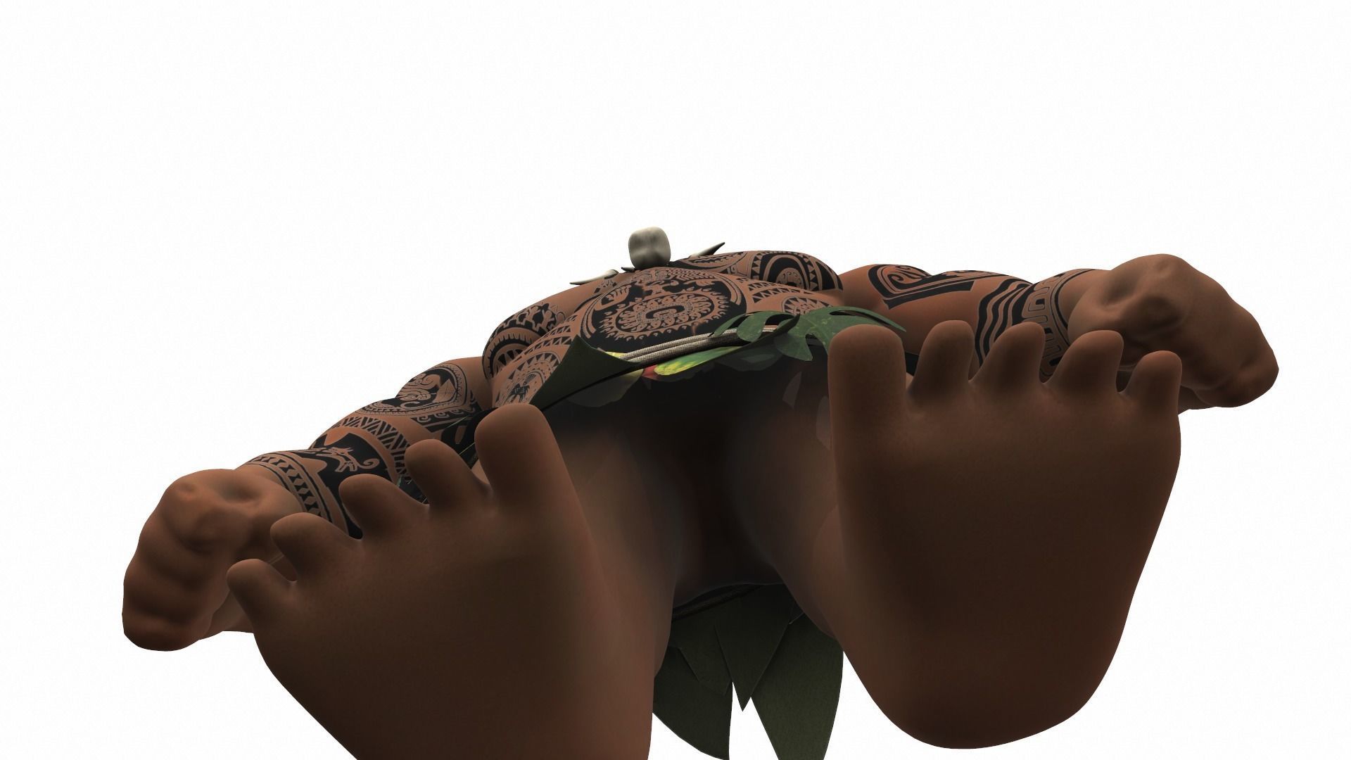Maui from the cartoon Moana 3D model_17