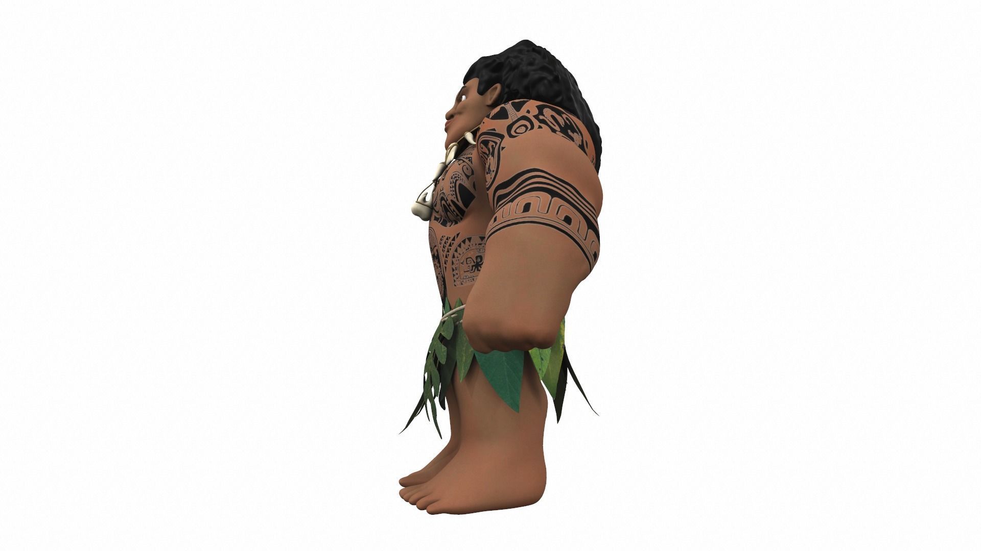 Maui from the cartoon Moana 3D model_2