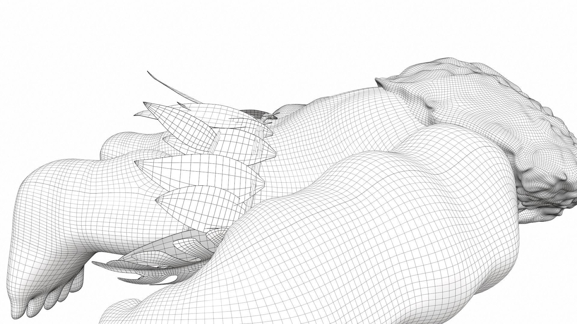 Maui from the cartoon Moana 3D model_26