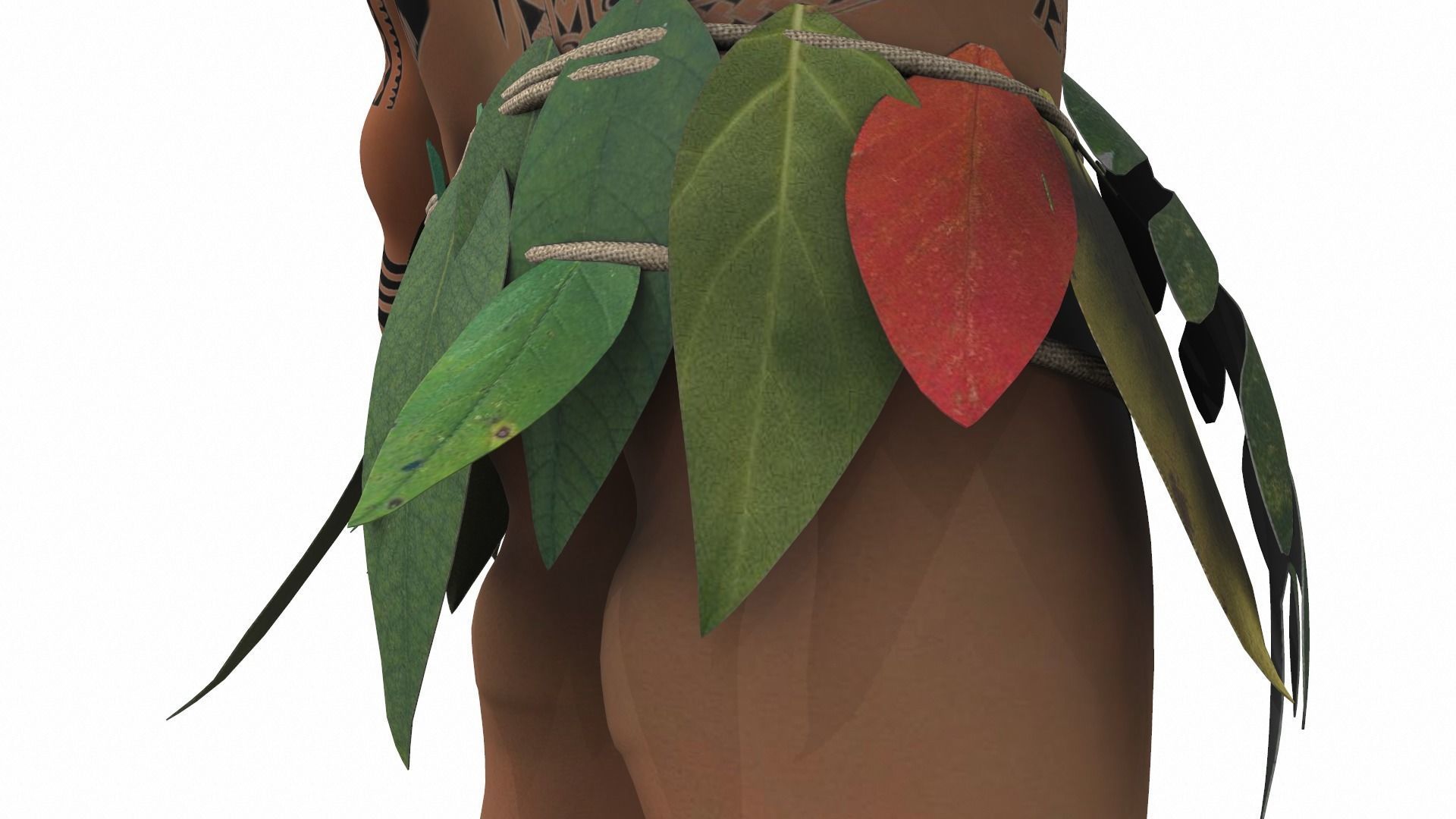 Maui from the cartoon Moana 3D model_9