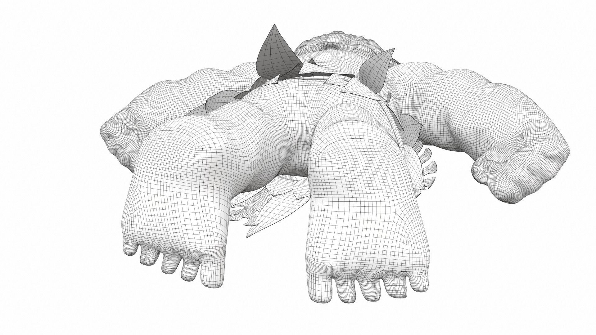 Maui from the cartoon Moana 3D model_28