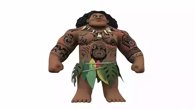 Maui from the cartoon Moana 3D model Maui from the cartoon Moana 3D model