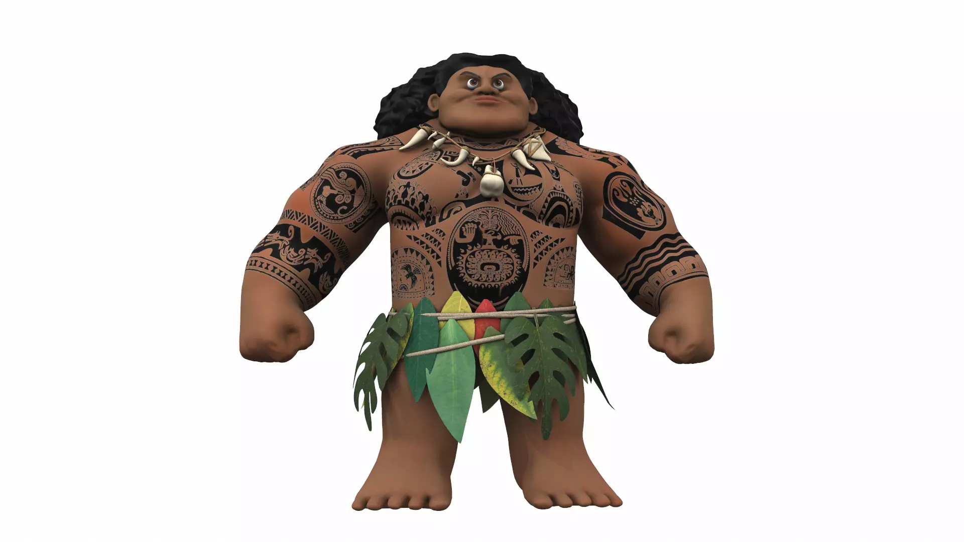 Maui from the cartoon Moana 3D model_0